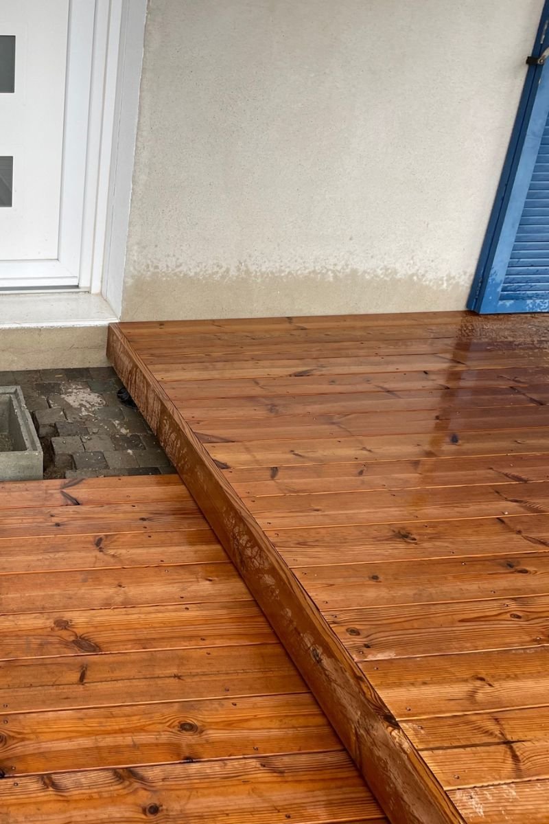 Terrasse en bois exotique